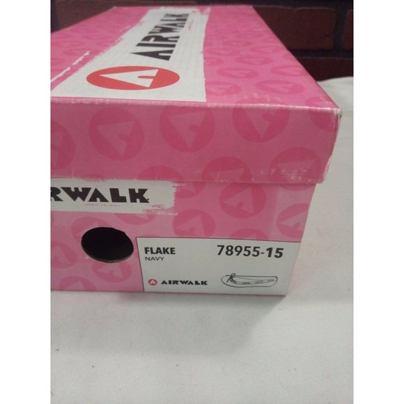 Women's Flake Airwalk Suede Flats Size 10 Navy Blu - Picture 7 of 7